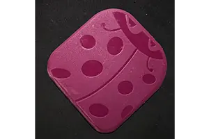 Remove paint with a plastic kitchen scraper