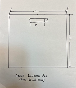 Drone Landing Pad Layout Plan